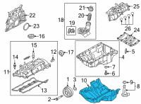 OEM Toyota GR Supra Oil Pan Diagram - 12140-WAA01