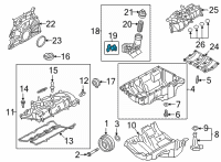 OEM 2021 Toyota GR Supra Oil Filter Housing Gasket Set Diagram - 90118-WA383