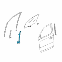 OEM Honda Pilot Regulator Assembly, Right Front Door Power Diagram - 72210-SZA-A02