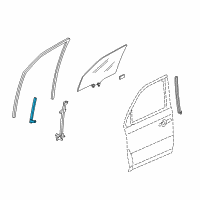 OEM 2014 Honda Pilot Sash, L. FR. Door (Lower) (FR) Diagram - 72270-SZA-A01