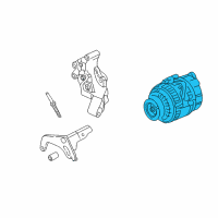 OEM 2004 Acura RL Alternator Assembly (Reman) Diagram - 06311-P5G-507RM