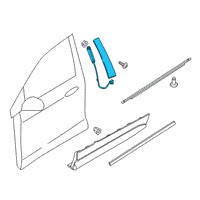 OEM 2018 Ford Edge Applique Diagram - FT4Z-5820555-C