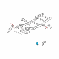 OEM GMC Bumper, Rear Axle Diagram - 15039397
