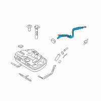 OEM 2004 Hyundai Elantra Filler Neck Assembly-Fuel Diagram - 31030-2D501