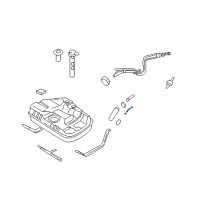 OEM 2001 Hyundai Elantra Hose-Pipe To Tank Diagram - 31374-2D500