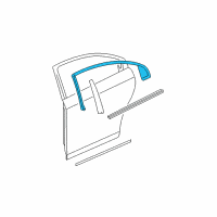 OEM 2012 Chevrolet Malibu Upper Molding Diagram - 20803290