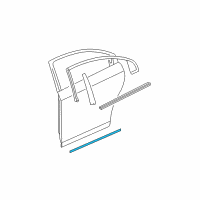 OEM 2012 Chevrolet Malibu Body Side Molding Diagram - 22760537