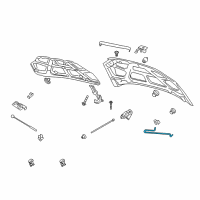 OEM 2011 Chevrolet Aveo Rod, Hood Hold Open Diagram - 96476588