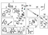 OEM 2022 Jeep Wrangler Seal-Axle Drive Shaft Diagram - 68388747AA