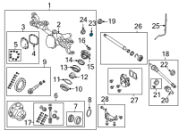 OEM 2021 Jeep Wrangler Seal-Axle Drive Shaft Diagram - 68388747AA