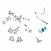 OEM 2022 Jeep Wrangler Axle Shaft Diagram - 68413463AA