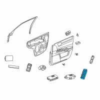 OEM 2006 Chrysler 300 Switch-Power Window Diagram - 4602343AF