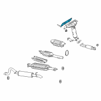 OEM 2010 Mercury Milan Preconverter Gasket Diagram - 9E5Z-9448-A