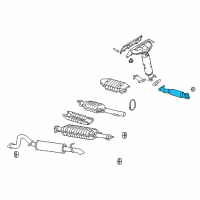 OEM 2008 Ford Escape Front Pipe Diagram - 8L8Z-5E256-A