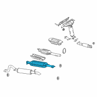 OEM 2006 Ford Escape Muffler Diagram - 5L8Z-5230-BA