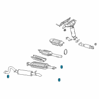 OEM Ford Escape Resonator W/Pipe Insulator Diagram - 7L8Z-5F262-DA