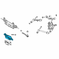 OEM 2021 Lexus RC F Rear Suspension Control Arm Assembly, No.2 Left Diagram - 48740-24011