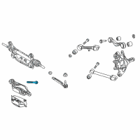 OEM 2013 Toyota Prius V Axle Beam Bolt Diagram - 90119-14131