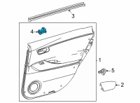 OEM Toyota Mirai Window Switch Diagram - 84810-48030