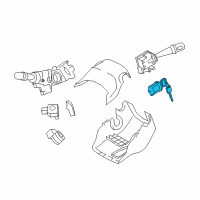 OEM Toyota Yaris Cylinder & Keys Diagram - 69057-52C70