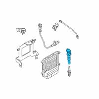 OEM Kia Optima Ignition Coil Assembly Diagram - 273003F100