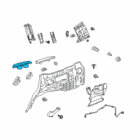 OEM 2009 Toyota Land Cruiser Cup Holder Diagram - 66992-60010-E0