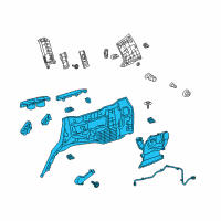 OEM 2008 Toyota Land Cruiser Lower Quarter Trim Diagram - 62520-60A30-C0