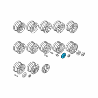 OEM 2007 BMW 525xi Hubcap Diagram - 36-13-6-757-372