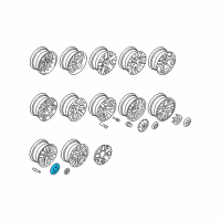 OEM BMW 750Li Hub Cap Diagram - 36-13-6-767-829