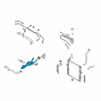 OEM 2008 Kia Sorento Housing Assembly-Thermostat Diagram - 256203C501