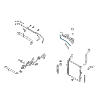 OEM 2009 Kia Sorento Hose-Radiator To Reserve Diagram - 254513E940