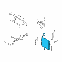OEM 2008 Kia Sorento Radiator Assembly Diagram - 253103E930