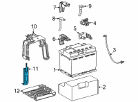 OEM Lexus NX350h CLAMP SUB-ASSY, BATT Diagram - 74405-78020