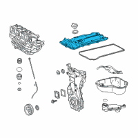 OEM 2018 Lexus NX300 Cover Sub-Assembly, Cylinder Diagram - 11201-0V010