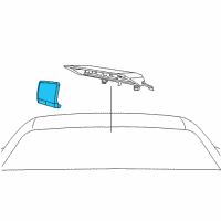 OEM Dodge Lamp-Center High Mounted Stop Diagram - 5028782AD
