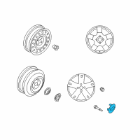 OEM Pontiac G3 Wheel Trim CAP Diagram - 96653215