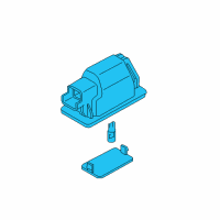 OEM 2017 Chevrolet City Express License Lamp Diagram - 19316433