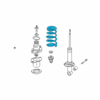 OEM 2006 Honda CR-V Spring, Rear Diagram - 52441-SKN-G01