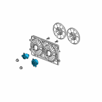 OEM 2007 Saturn Aura Fan Motor Diagram - 20757665