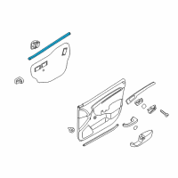 OEM Kia Forte WEATHERSTRIP-Front Door Belt Inside Diagram - 822311M000WK