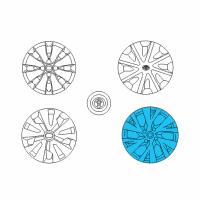 OEM 2018 Toyota Yaris Wheel Cover Diagram - 42602-0D410