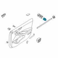 OEM 2017 Hyundai Ioniq Switch Assembly-Mirror Remote Control Diagram - 93530-G2010-4X