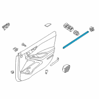 OEM Hyundai Ioniq Weatherstrip-Front Door Belt Inside LH Diagram - 82231-G2000