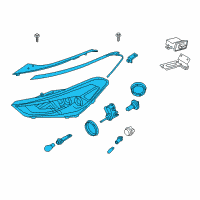 OEM Hyundai Tucson Left Head Light Compatible Diagram - 92101-D3150