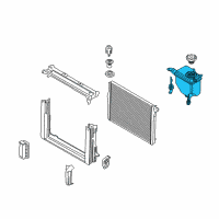 OEM BMW 528i Coolant Expansion Tank Diagram - 17-13-7-647-284