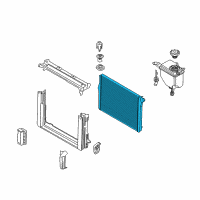 OEM BMW 528i Radiator Diagram - 17-11-8-669-005