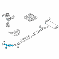 OEM 2022 Hyundai Kona MUFFLER ASSY-FRONT Diagram - 28610-J9GA0