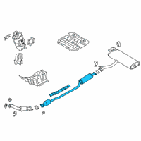 OEM 2019 Hyundai Kona Center Muffler Complete Diagram - 28600-J9160