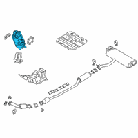 OEM 2020 Hyundai Kona Catalyst Case Assembly Diagram - 28530-2BYC0