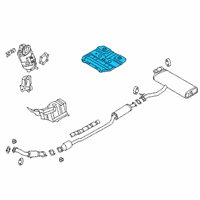 OEM Hyundai Kona Panel-Heat Protector, Rear Diagram - 28795-J9100